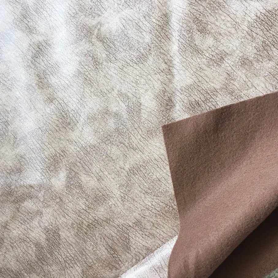 400gram Per Square Meter Leather Looking Suede Fabric Sofa Fabric (620)