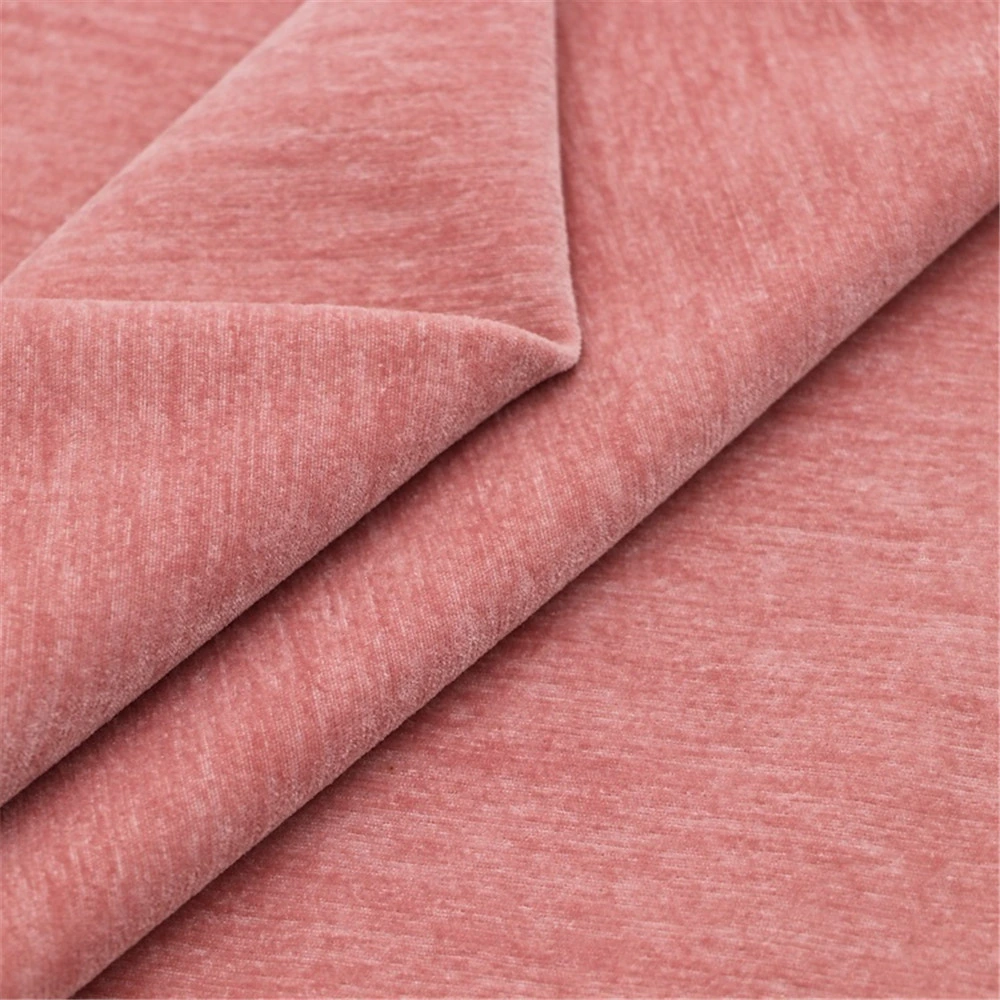 High Quality 100% Poly Upholstery Velvet Woven Chenille Sofa Fabric