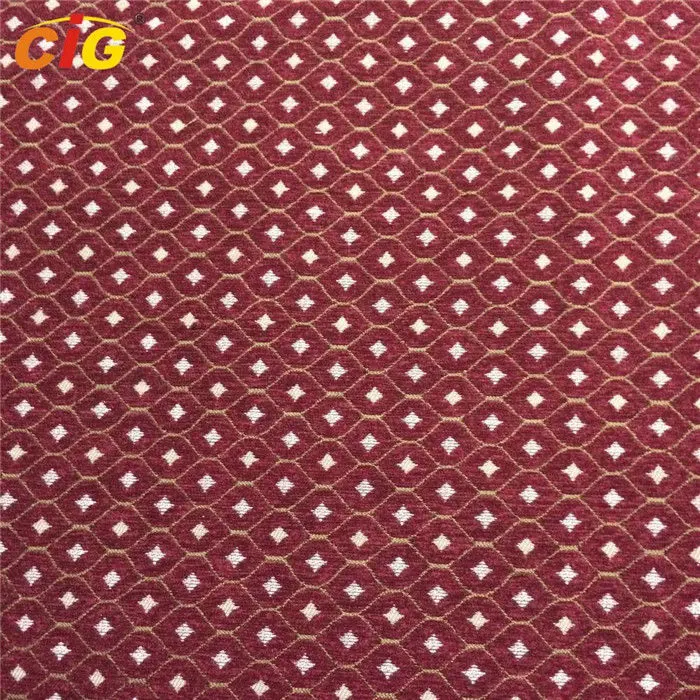 Polyester Sofa Chenille Fabric Chenille Jacquard Curtain Fabric