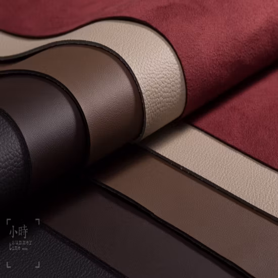 Huafon 工場供給マイクロファイバー PU スエードレザー生地ソファガーメントバッグ靴裏地生地ロール